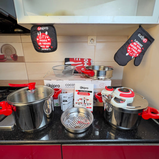 Cocotte Minute Unipro 11 Piéces En INOX SUS 18/10
